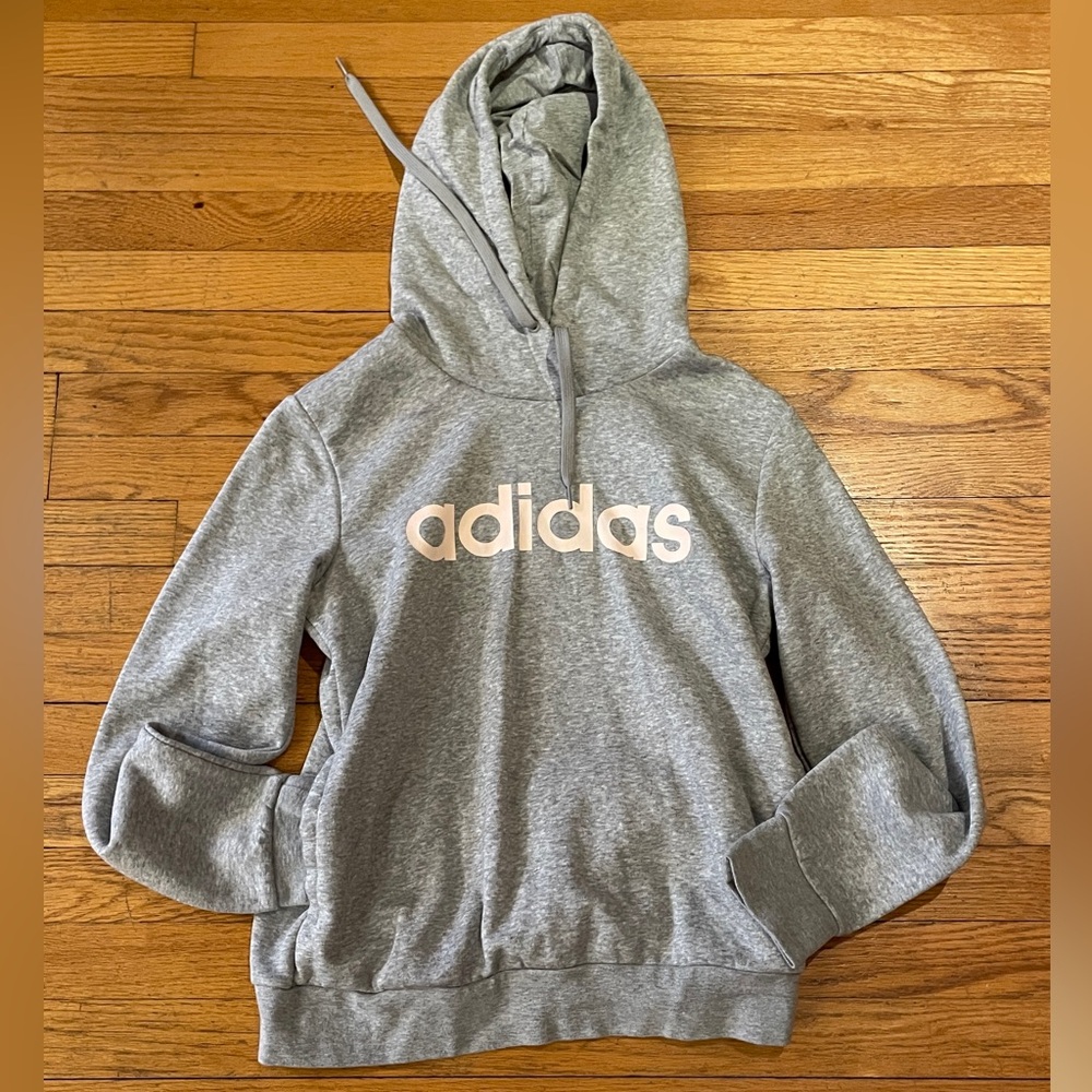 Adidas Women’s Light Gray Hoodie Size: M